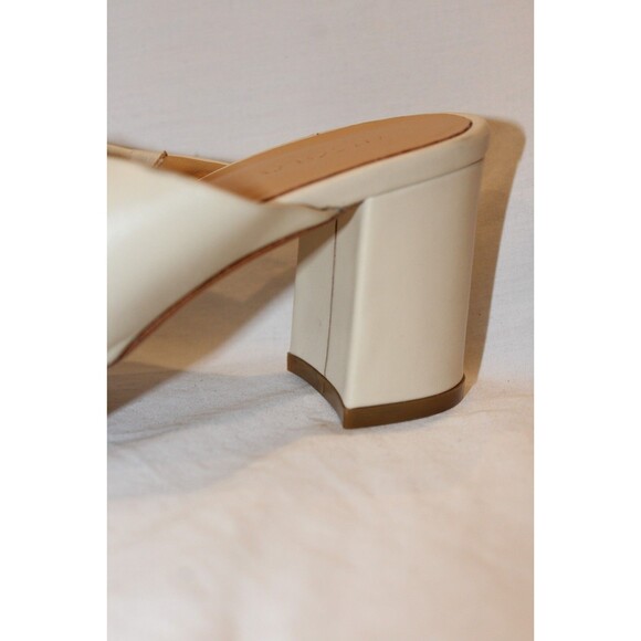 NISOLO WOMEN'S CARINA LEATHER CROSS STRAP MULE SANDALS NWOB BONE SZ 7.5 $180 - Picture 5 of 6